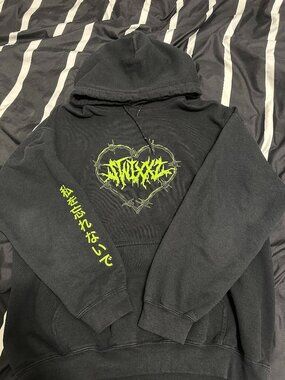 Black Anime Style Hoodie (L)